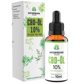 NATURFREUND® Premium CBD Öl 10% für Hunde & Katzen Hanföl