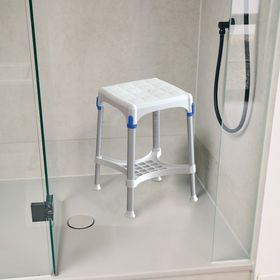 Russka laguna Duschhocker quadratisch mit Ablage