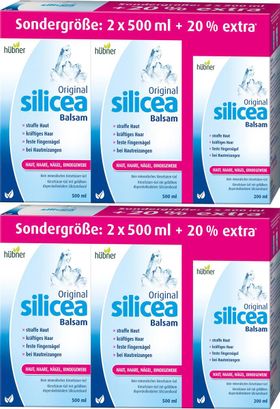 Hübner Silicea Balsam 4x500ml + 2x200ml Gratis