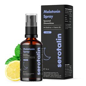 serotalin Melatonin Spray liposomal | Melatonin¹ & Baldrian | Zitrone-Minze