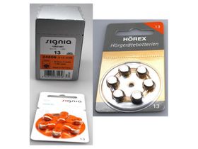 Signia 13er Hörgeräte Batterien 60 Stück +12 Testbatterien von Hörex Basic