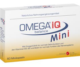 Omega 3 - Hochkonzentrierte Fettsäuren DHA EPA in reiner Phospholipid Form | Omega IQ mini