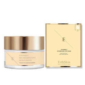 ErthSkin London Vitamin C Bio Brightening Moisturizer + Vitamin C Hydrogel Augenpads set