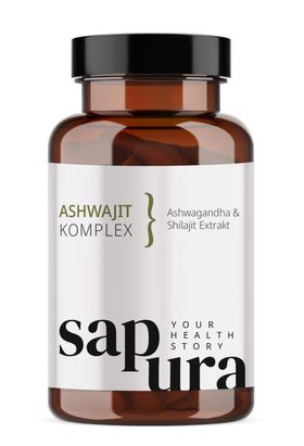 Sapura - Ashwagandha & Shilajit Testo+ für Männer | Ashwajit