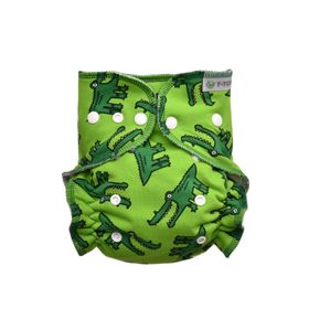 T-TOMI Höschenwindel - Wickel Set Druckknöpfe Crocodiles