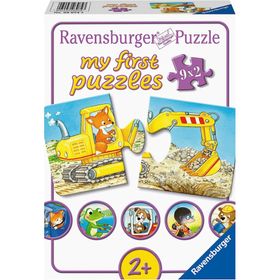 Ravensburger Puzzle Animals In Construction - My First Puzzles - 9x2 Pieces - Children's Puzzle