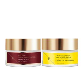 ErthSkin London Retinol Nachtfeuchtigkeitscreme + SPF Kollagen Tagescreme set
