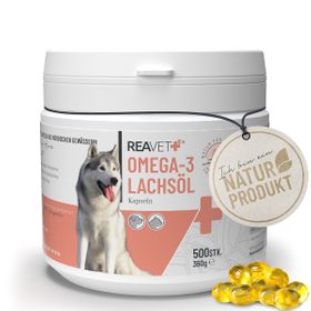 Omega-3 Lachsöl Kapseln - ReaVET