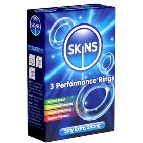 Skins *Performance Rings* transparente, dehnbare Penisringe