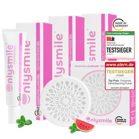 OnlySmile® 6-Month Whitening Bundle – 3x Whitening Gel & 1x Zahnpulver
