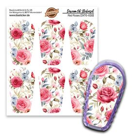 Diasticker® Dexcom G6 Stickerset "Red Roses"