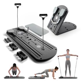 Myga Tragbares Pilates Reformer Set - Schwarz