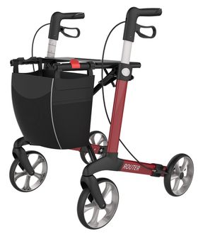 Rehasense Router M Leichtgewicht Rollator weinrot