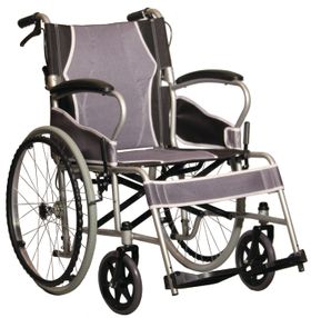 ANTAR extra leicht Rollstuhl faltbar Reise+Flug SB46cm 115kg Begleiterbremse