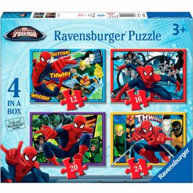 Marvel Ultimatives Spiderman-Puzzle 12+16+20+24 Teile