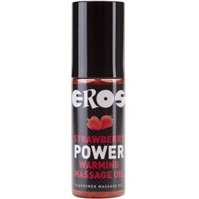 Eros strawberry power warming massage oil