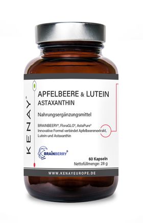 Apfelbeere & Lutein Astaxantin | Nahrungsergänzungsmittel | KENAY®