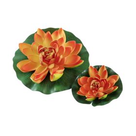 Hobby Seerose orange - künstliche Teichpflanze
