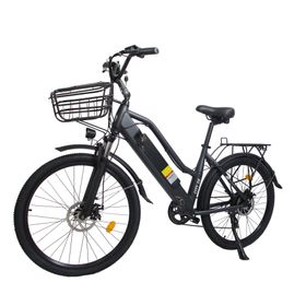 ORLMS City Elektrofahrrad mit Frontkorb, 48V 15Ah Akku