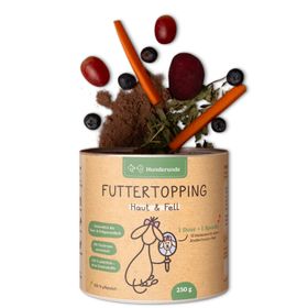 Hunderunde Futtertopping Haut & Fell