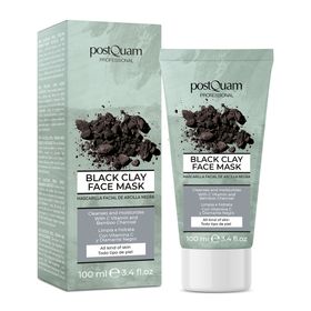Postquam Maske aus schwarzem Ton