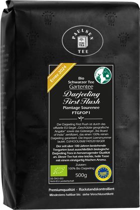 Paulsen Bio Darjeeling First Flush FTGFOP1, Ernte 2024 - Plantage Sourene-schwarzer Tee