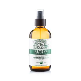 Alteya Organics  weißes Rosenwasser im Glas 240 ml