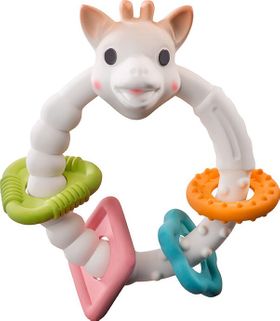 elements for kids GmbH Beißring So'Pure Colo'rings Sophie la girafe, 100 % Naturkautschuk, ca. 13x1