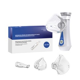 IEA Medical Inhalationsgerät und Kochsalzlösung (20x5ml) Bundle