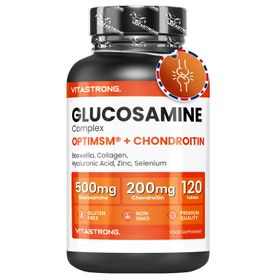 Vitastrong Glucosamin Chondroitin mit MSM Kollagen und Hyaluronsäure, 120 Tabletten