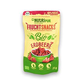 NutriPur gefriergetrocknete Früchte, Bio-Erdbeeren