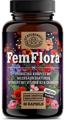 Scheunengut® FemFlora® | Intimflora Komplex mit 7 Milchsäurebakterien | auch für den Akutfall