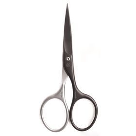 Niegeloh Solingen Bartschere Titanium - schwarz - spitz