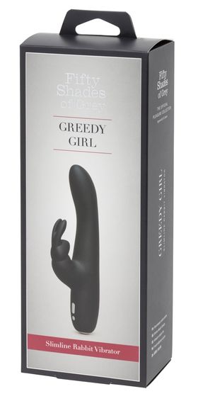 Fifty Shades of Grey - Greedy Girl Slimline Rabbit Vibrator