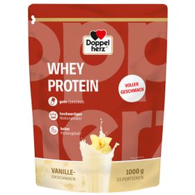 Doppelherz WHEY PROTEIN Vanille – Proteinpulver auf Molkenbasis in bewährter Doppelherz-Qualität