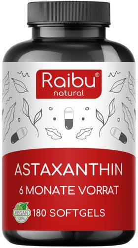 Astaxanthin Hochdosiert Kapseln - 8 mg pro Softgel - RAIBU