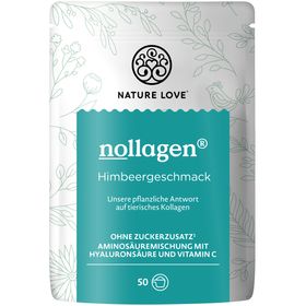 NATURE LOVE® Veganes Kollagen - 500g Kollagen - Himbeer - pflanzliche Alternative zu Collagen Pulver