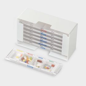 melipul Medikamenten-Dosierer XL-4 Wochenbox mit 7 Dispensern je 4 Fächer