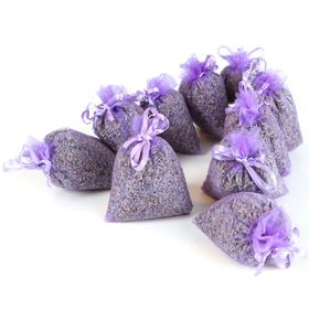 Quertee 10 Lavendelsäckchen Duftsäckchen mit Bio-Lavendel