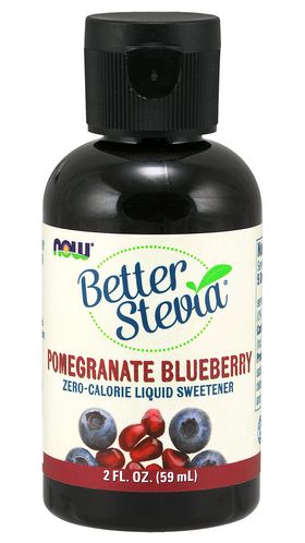NOW FOODS Better Stevia Liquid Granatapfel-Blaubeere