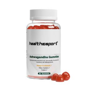 HEALTH & SPORT Ashwagandha + Vitamin B6 Mango Gummies – Energie & Vitalität