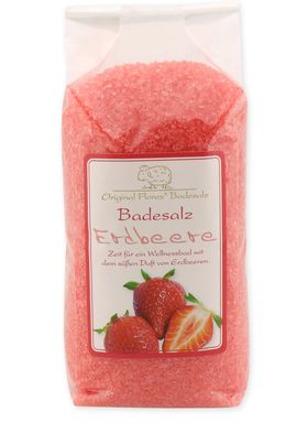 Badesalz Badezusatz Erdbeere mit Bio Schafmilch