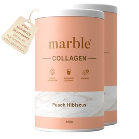 marble© Collagen – Peach Hibiscus | Kollagenpeptide mit natürlichem Aroma - Sparset