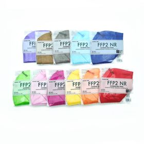 10 Stück FFP2 Maske Bunt, 16 verschiedene Farben