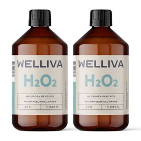 WELLIVA Wasserstoffperoxid 3% 2000 ml in hoher Reinheit