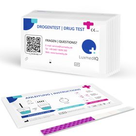 self-diagnostics Drogenschnelltest Multi 6 TG - Nachweis der 6 Drogenarten  Amphetamin, Benzodiazepine, Kokain, Ecstasy, Opiate/Morphin & Cannabis
