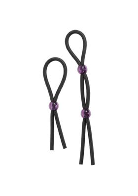 Silicone Cock Ties - Black