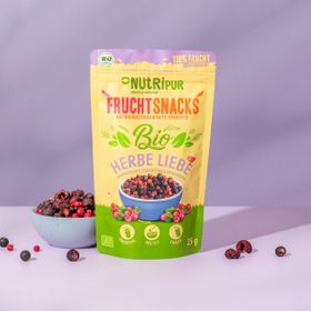 NutriPur gefriergetrocknete Früchte, Herbe-Liebe-Bio-Mix