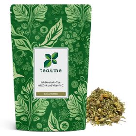 tea4me Ich bin stark Kräutertee mit Zink und Vitamin C und Anis-Fenchel-Thymian-Geschmack