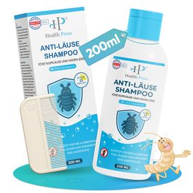 Health Press Läuse Shampoo – Läuseshampoo zur Behandlung von Läusen – Wirksames Läusemittel